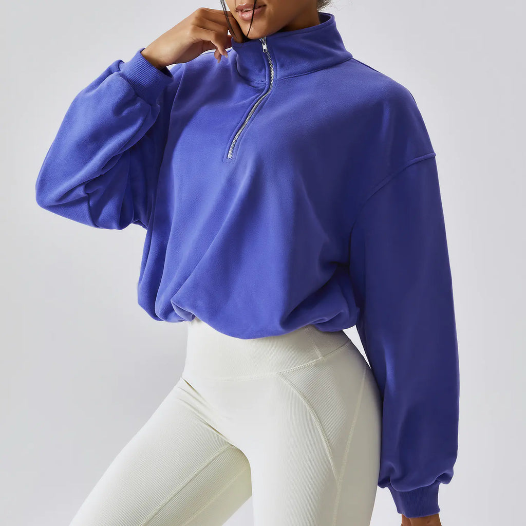 AYLIN| High Neck Fitness Sweatshirt